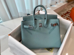 Expo Dubai 2020 HM VIP一级品 BK25cm togo 皮 7G bleu ciel 天青色/银扣