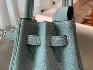 Expo Dubai 2020 HM VIP一级品 BK25cm togo 皮 7G bleu ciel 天青色/银扣