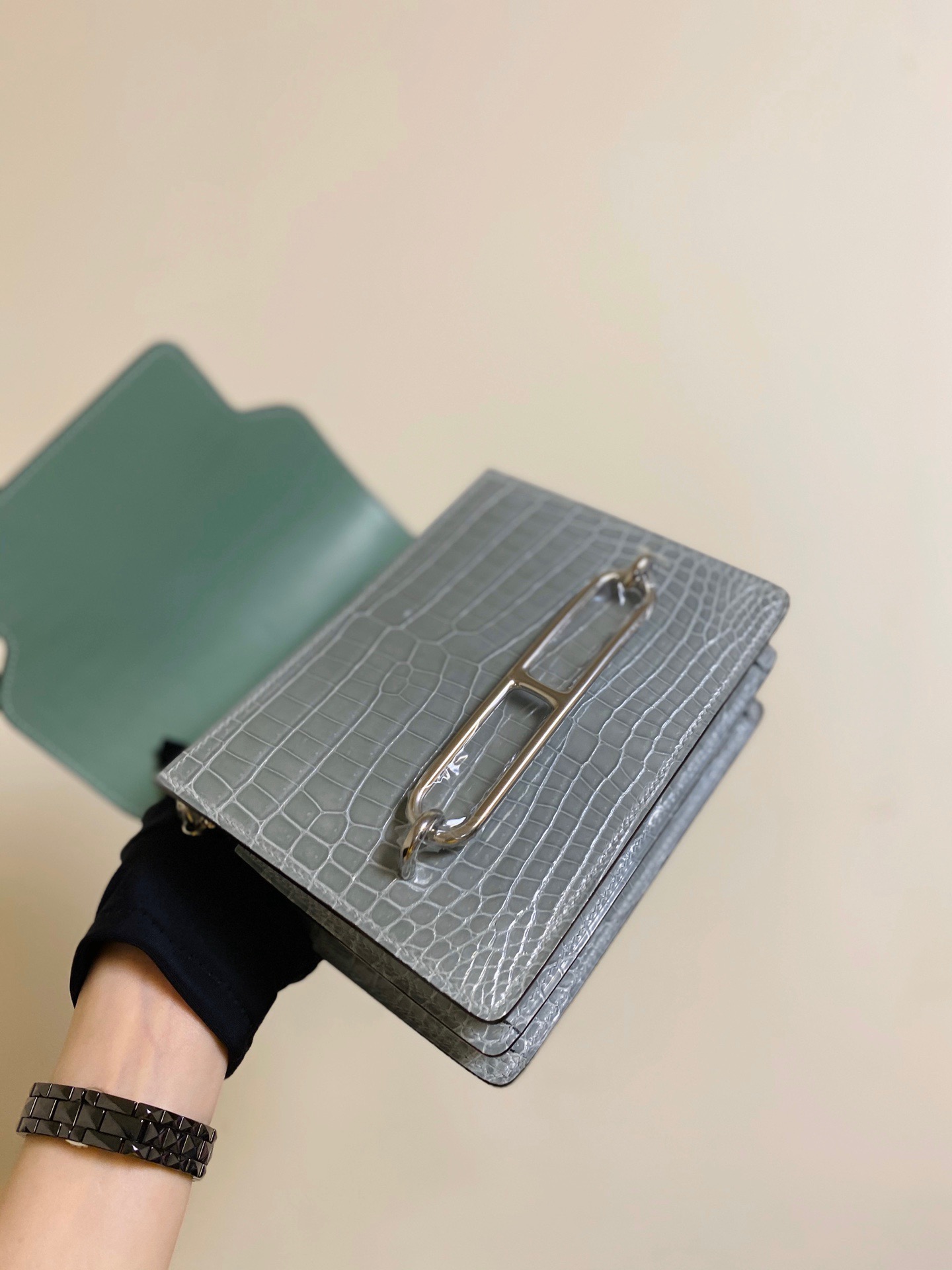 Saudi Arabia HM RL mini Crocodile leather