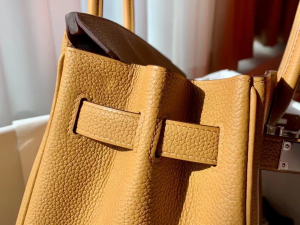 HM Hong Kong VIP一级品： BK 30cm togo皮   4B Biscuit 饼干色🍪/银扣