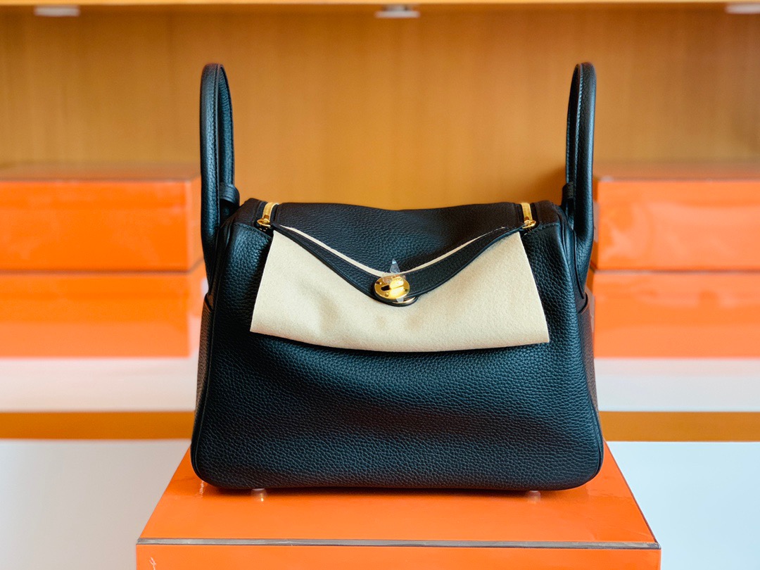 HM LD 30 taurillon Clemence bag 黑色noir CK89 金扣金属