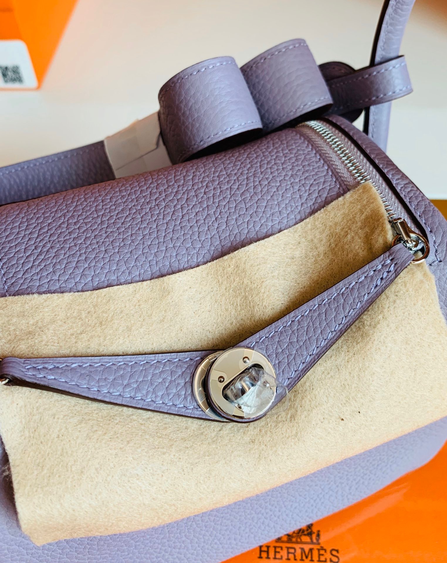 HM Handbag LD mini 4W Glycine 紫藤粉 全手工蜜蜡线缝