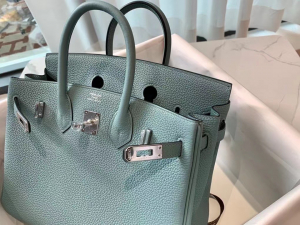 Expo Dubai 2020 HM VIP一级品 BK25cm togo 皮 7G bleu ciel 天青色/银扣
