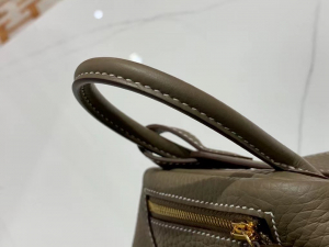 VIP一级品： Mini ld etoupe  togo皮  ck18 大象灰/金扣 现货 手工缝制 臻品鉴赏