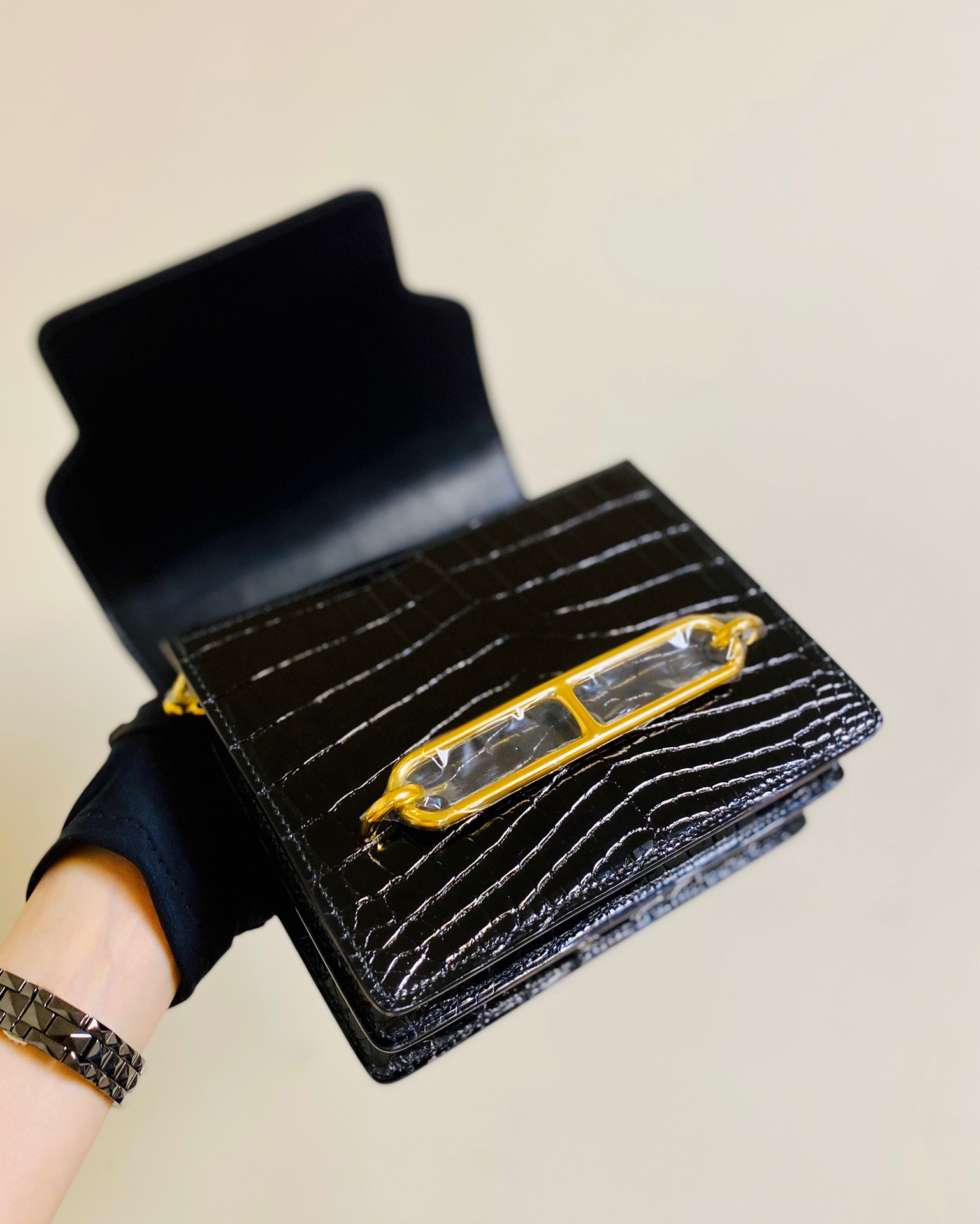 Saudi Arabia HM RL mini Crocodile leather-HaiLaBags Saudi Arabia HM RL mini Crocodile leather
