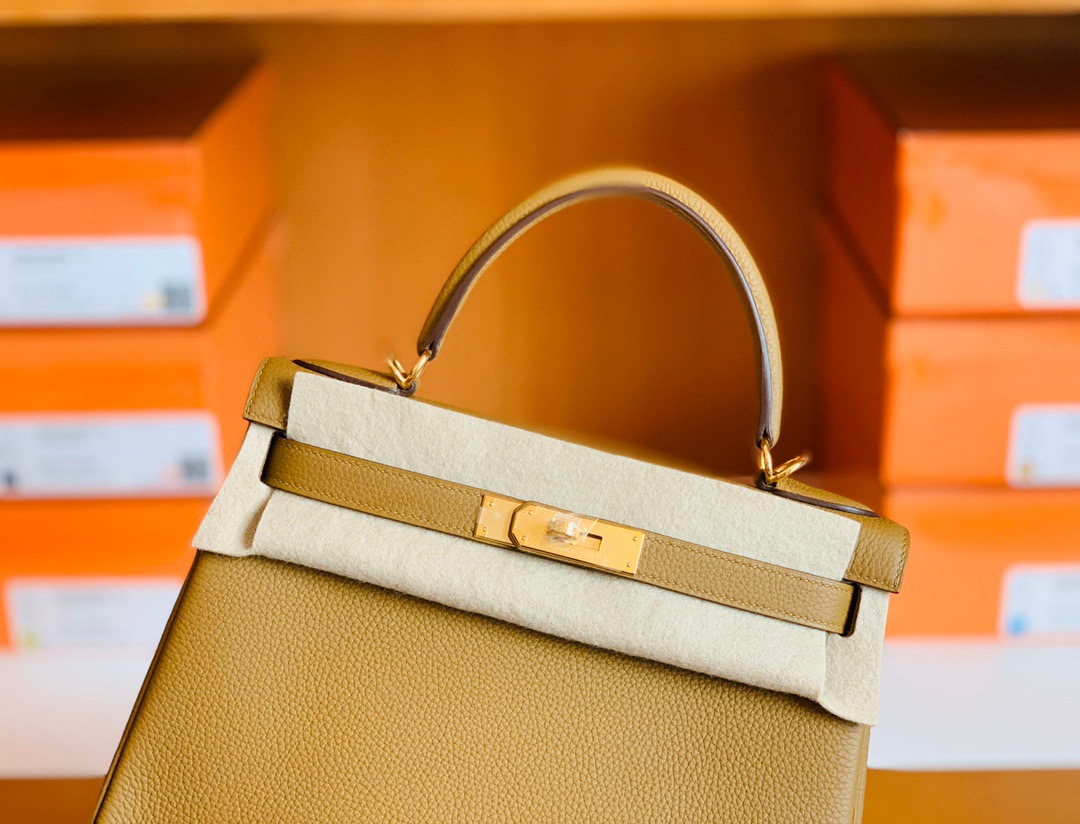 California USA HM KL 28cm Handbag Togo U8 Bronze 金铜色