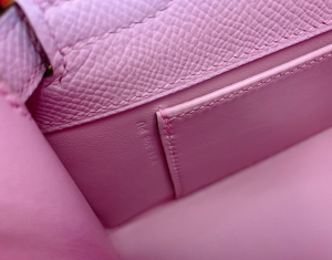 HM kl pochette 现货 Minikl 一代 22cm晚宴包 X9 锦葵紫 Epsom皮 银扣❤