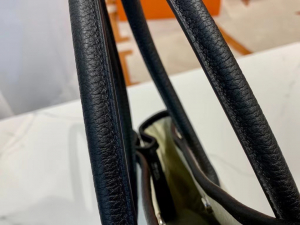 VIP一级品 Garden party 36cm 黑色拼帆布  代购级别品质