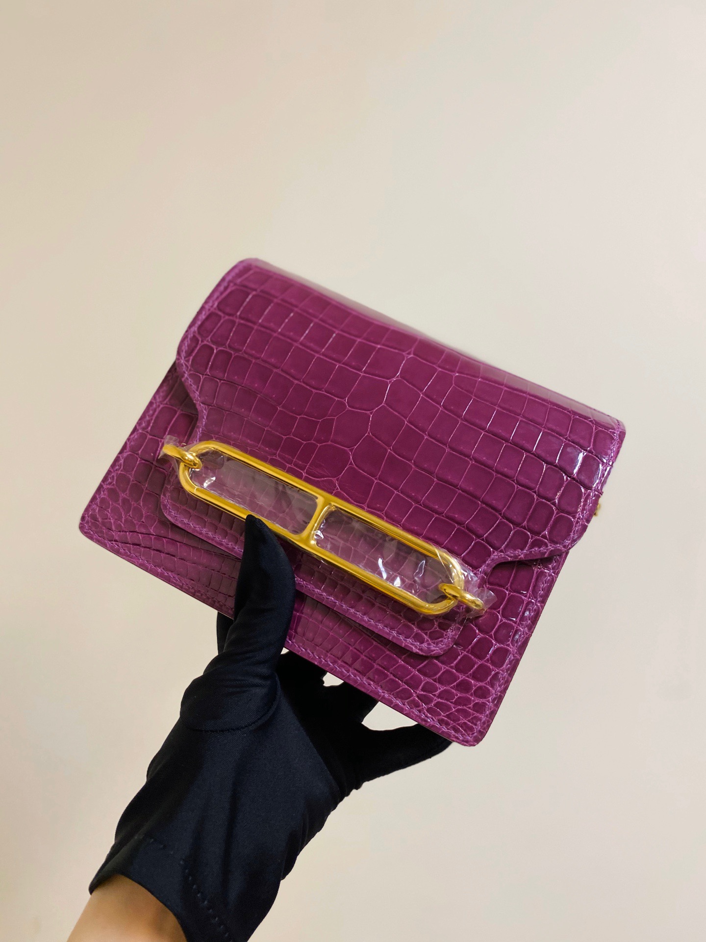 United Arab Emirates HM RL mini Crocodile leather-HaiLaBags United Arab Emirates HM RL mini Crocodile leather