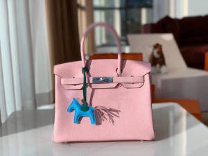 VIP一级品 BK 30cm togo 皮 3Q粉 rose sakura /金扣 手工缝制 臻品鉴赏