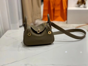 VIP一级品： Mini ld etoupe  togo皮  ck18 大象灰/金扣 现货 手工缝制 臻品鉴赏