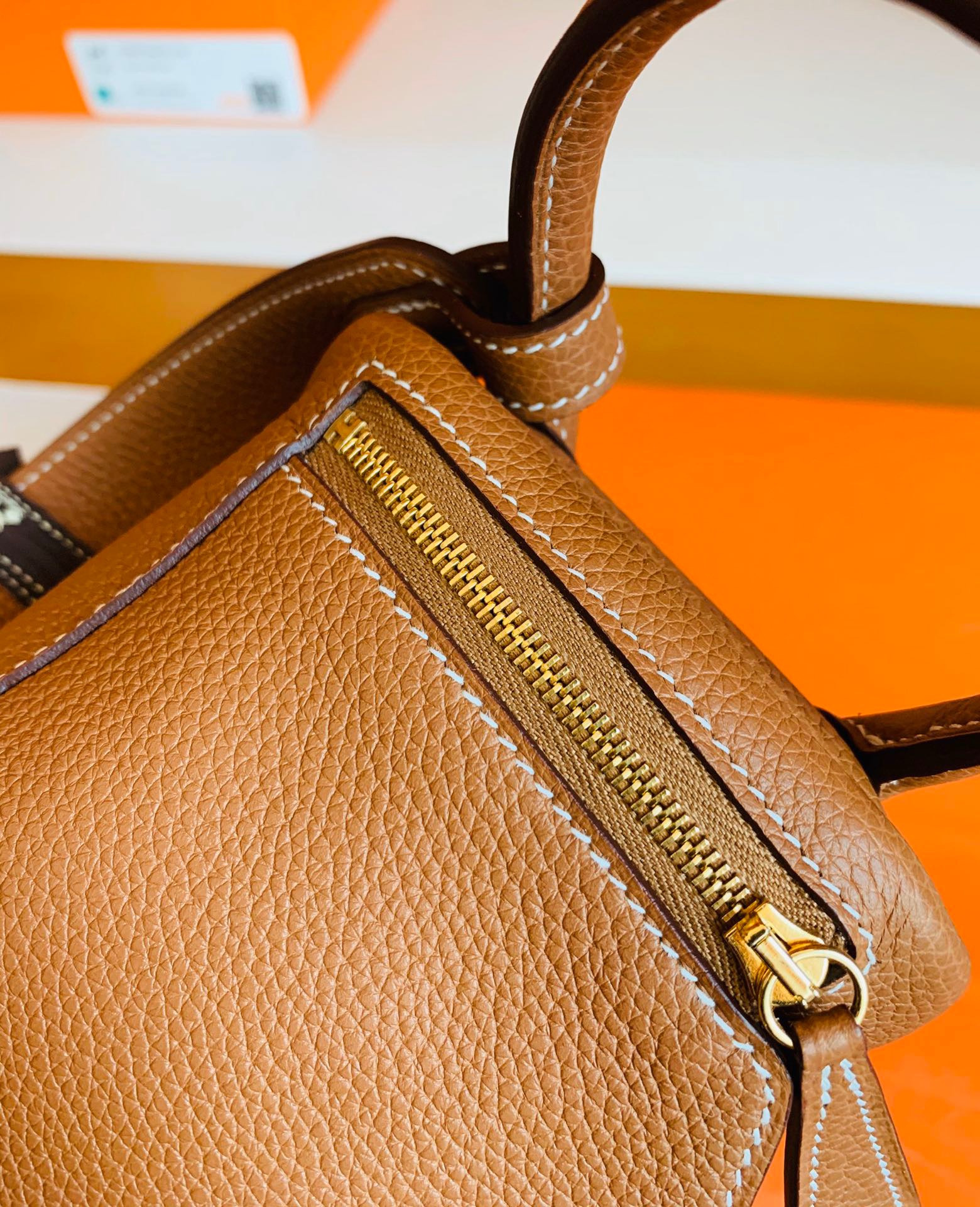 爱马仕女包 MINI ld 琳迪包 尺寸19cm HM Mini LD CK37金棕色 Gold