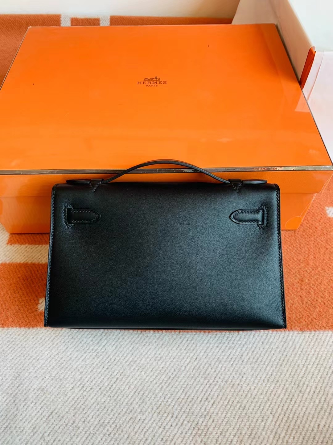 Dubai HM MiniKL Pochette Swift calfskin 89 Noir