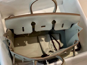 VIP一级品 BK25cm togo 皮 80 Gray Perle珍珠灰/金扣 手工缝制 臻品鉴赏
