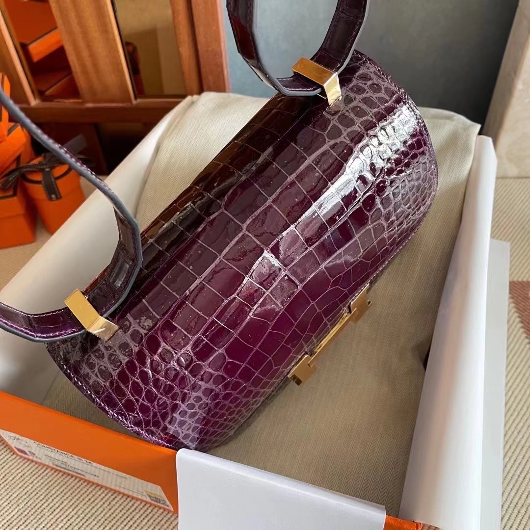 constance  24 美洲亮面鳄    3V 茄子紫  金