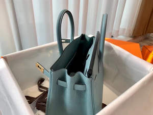 Expo Dubai 2020 HM VIP一级品 BK25cm togo 皮 7G bleu ciel 天青色/金扣