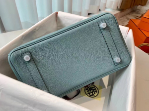 Expo Dubai 2020 HM VIP一级品 BK25cm togo 皮 7G bleu ciel 天青色/银扣