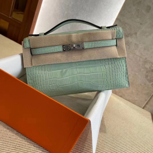 Cambridge UK Britain HM KL Pochette 6U Vert Dfau PHW美洲鳄鱼