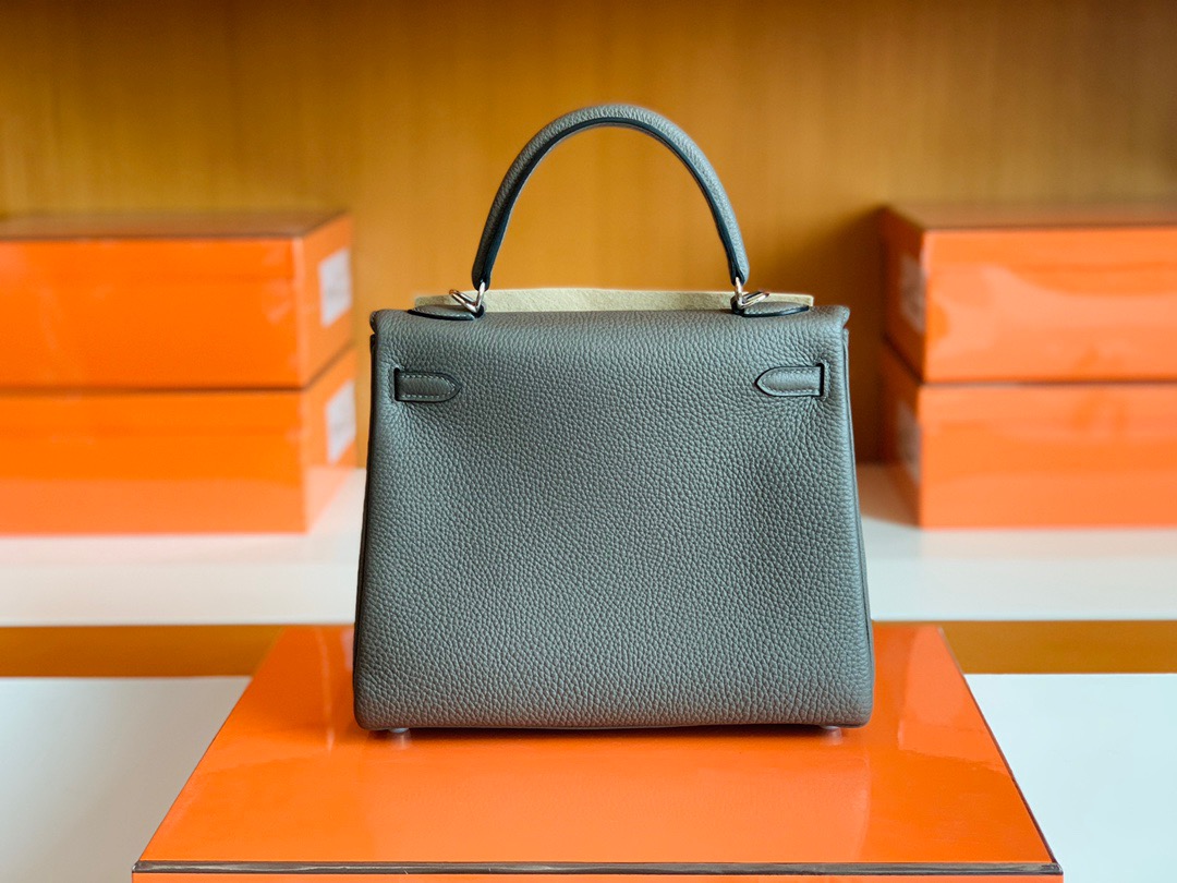 Dubai shop KL 25cm 8F锡器灰 Etain Togo皮 银扣 Y刻
