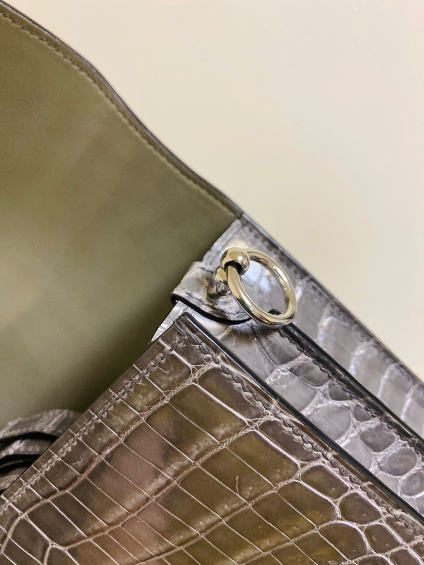 Saudi Arabia HM RL mini Crocodile leather