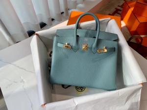 Expo Dubai 2020 HM VIP一级品 BK25cm togo 皮 7G bleu ciel 天青色/金扣