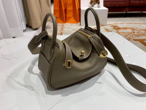 VIP一级品： Mini ld etoupe  togo皮  ck18 大象灰/金扣 现货 手工缝制 臻品鉴赏