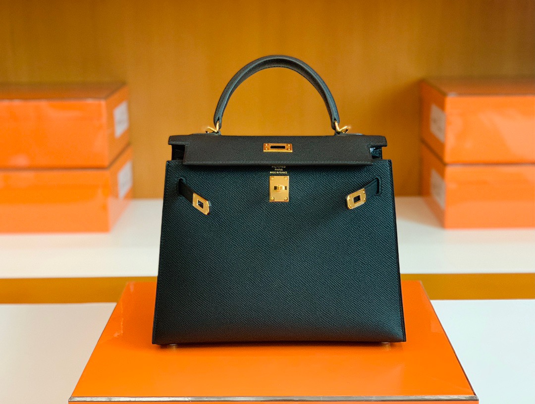 Dubai Shop HM KL 25cm Epsom 89 Noir Black Color GHW