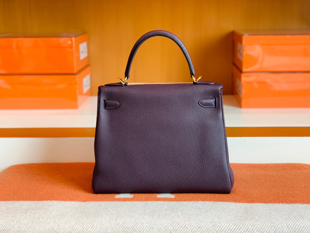 爱马仕Togo小牛皮 HM kl 28cm Togo leather 59 raisin 葡萄紫