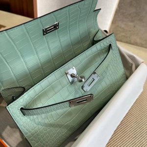 Cambridge UK Britain HM KL Pochette 6U Vert Dfau PHW美洲鳄鱼