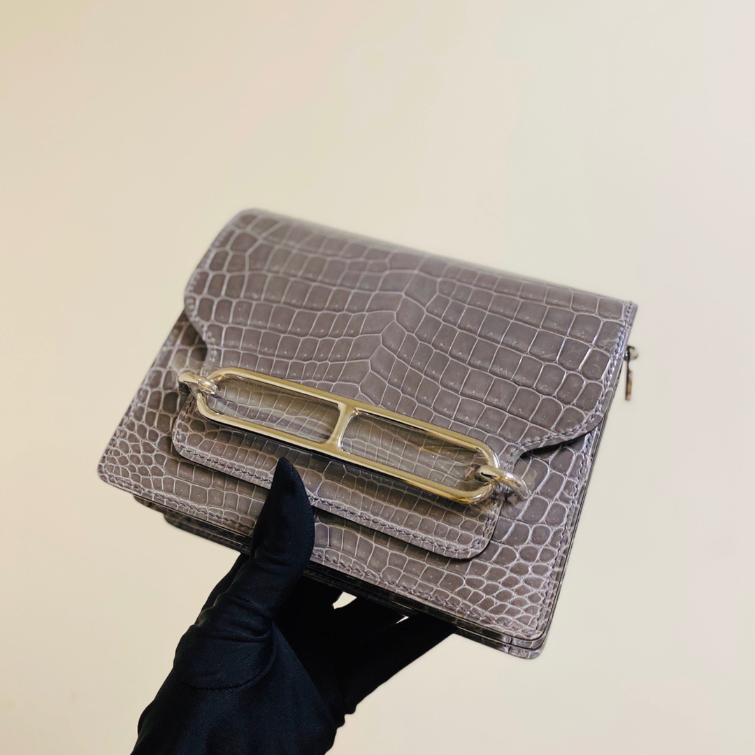 Saudi Arabia HM RL mini Crocodile leather