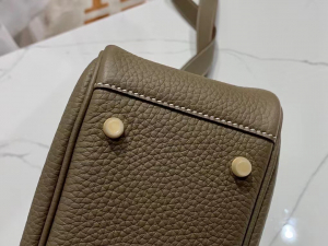 VIP一级品： Mini ld etoupe  togo皮  ck18 大象灰/金扣 现货 手工缝制 臻品鉴赏