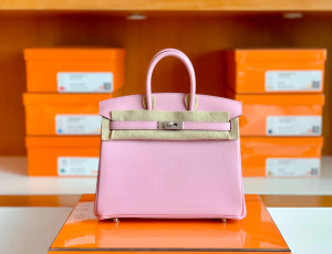 Hong Kong Bags Vip 仙女包BK25cm X9锦葵紫 MauvsSyleestre 新粉色 Epsom皮 金扣GHW！