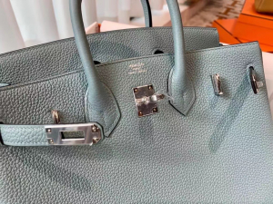 Expo Dubai 2020 HM VIP一级品 BK25cm togo 皮 7G bleu ciel 天青色/银扣
