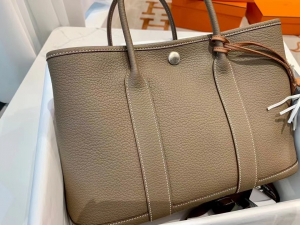 VIP一级品 Garden party 30cm ck18 大象灰/银扣  代购级别品质