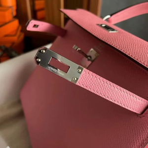 爱马仕包包价格 HM KL Bag 25 Epsom皮1Q奶昔粉Rose Confetti
