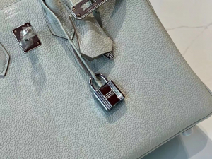 VIP一级品 BK25cm togo 皮 80 Gray Perle珍珠灰/金扣 手工缝制 臻品鉴赏