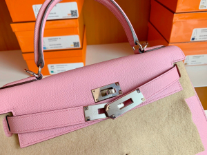 Hong Kong Bags HM kl 仙女包KL 28cm X9锦葵紫 MauvsSyleestre，新粉色，Epsom皮 银扣！