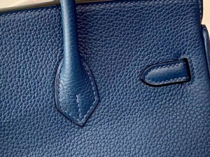 VIP一级品 BK25cm togo 皮 7A Bleu Thalassa 湖海蓝/金扣 手工缝制 臻品鉴赏