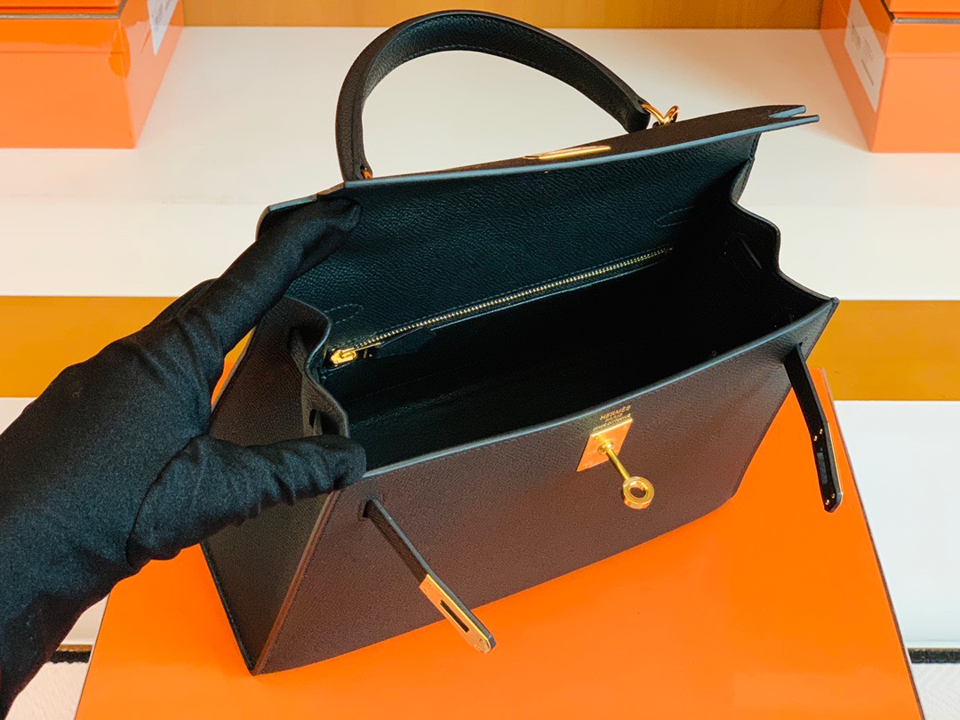 Dubai Shop HM KL 25cm Epsom 89 Noir Black Color GHW