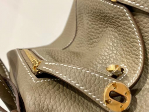 VIP一级品： Mini ld etoupe  togo皮  ck18 大象灰/金扣 现货 手工缝制 臻品鉴赏