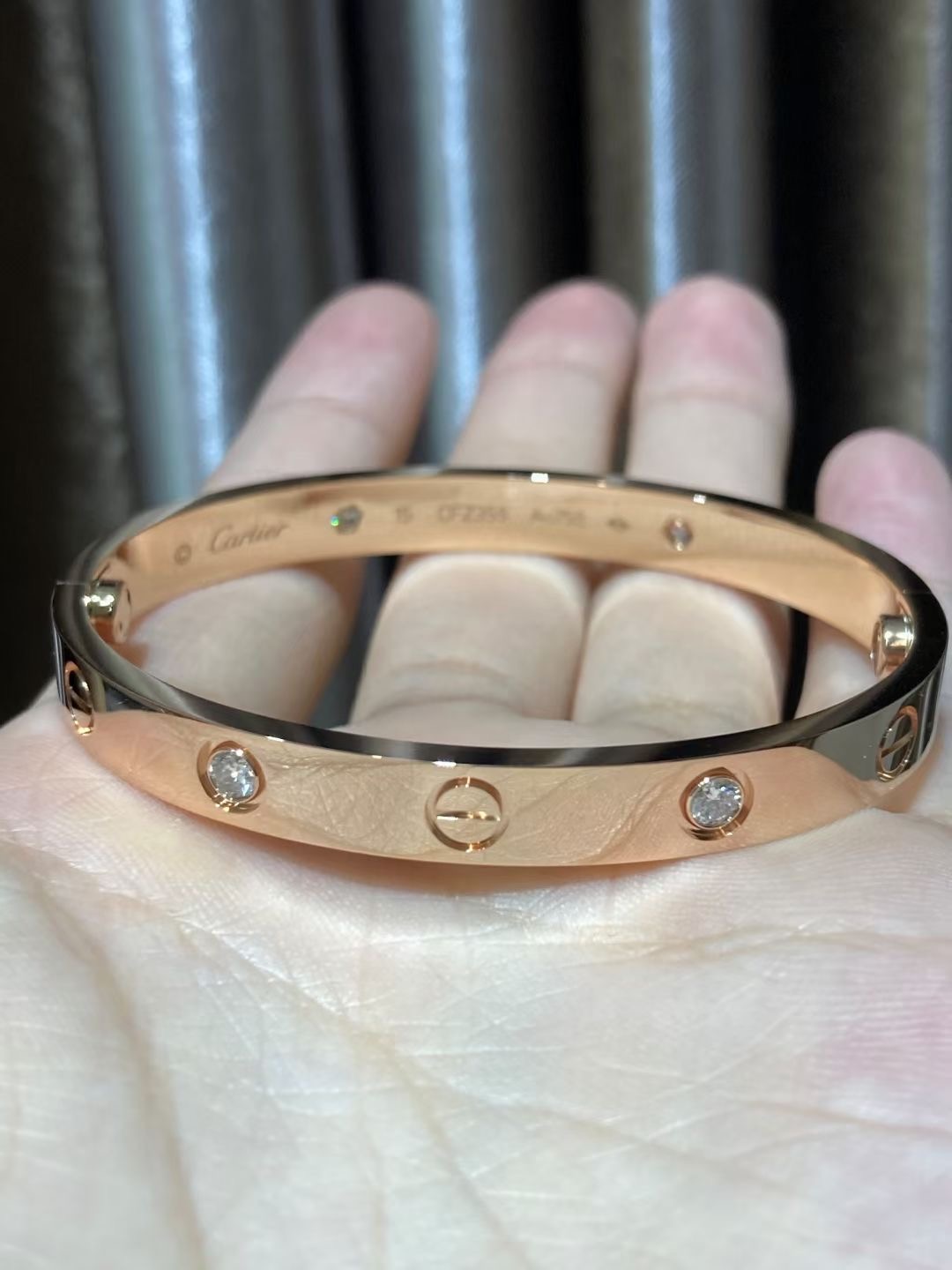 C Love Customer orders shipped with the wide version of four diamond bracelet