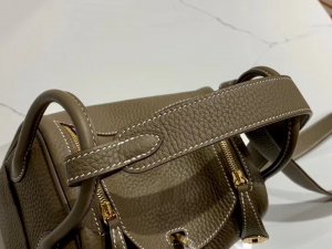 VIP一级品： Mini ld etoupe  togo皮  ck18 大象灰/金扣 现货 手工缝制 臻品鉴赏