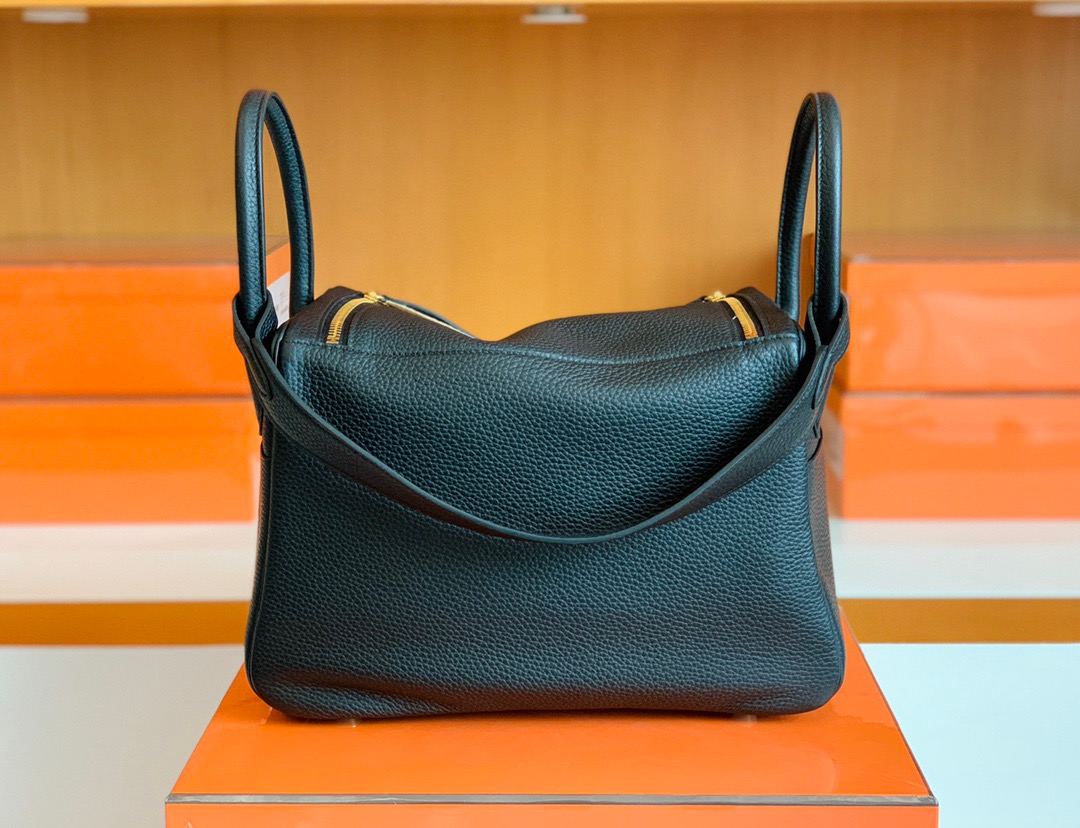 HM LD 30 taurillon Clemence bag 黑色noir CK89 金扣金属