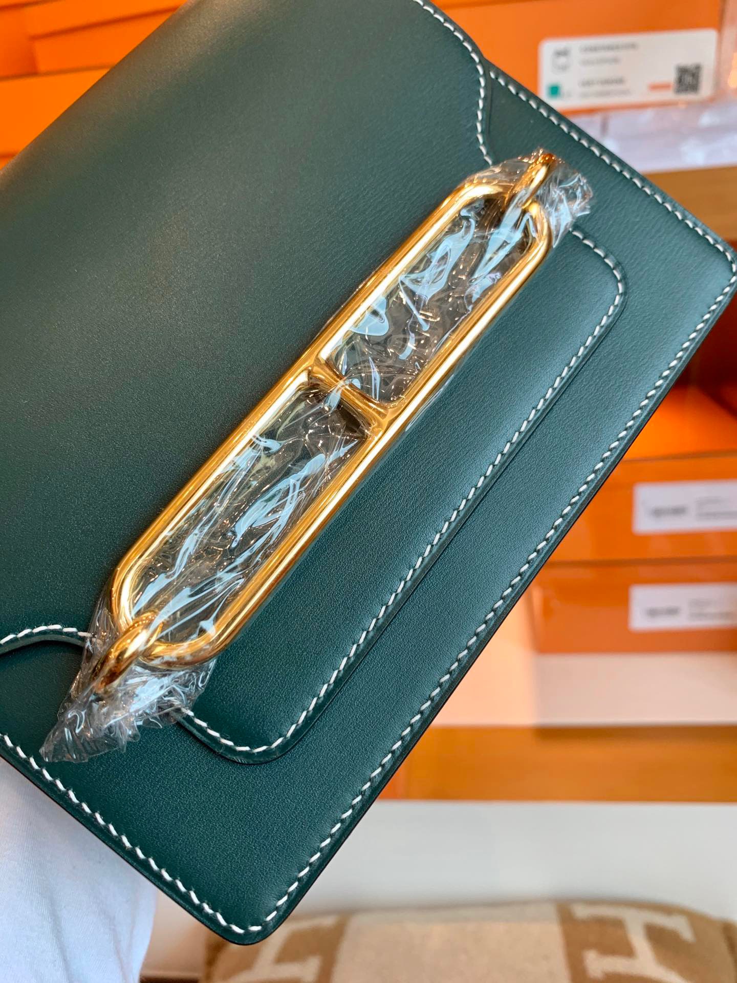 mini rl 19cm 2Q英国绿 vert anclais 💚Box皮 金扣 现货