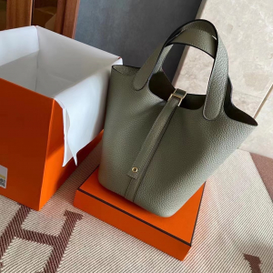 Boston USA HM Picotin 18cm Q1 Sauge 鼠尾草绿 金扣