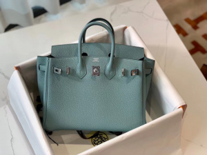 Expo Dubai 2020 HM VIP一级品 BK25cm togo 皮 7G bleu ciel 天青色/银扣