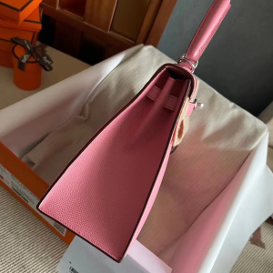 爱马仕包包价格 HM KL Bag 25 Epsom皮1Q奶昔粉Rose Confetti
