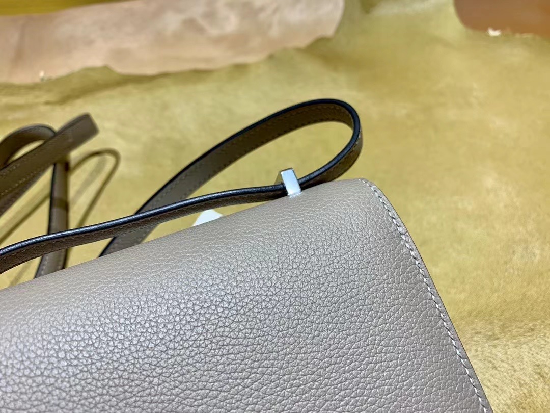 VIP一级品 constance 19cm  Everclor M8沥青灰/银扣 手工缝制