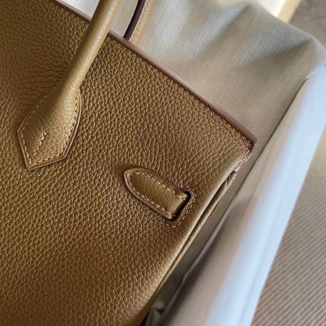 Qatar HM BK 25cm Handbag Togo U8 Bronze 金铜色