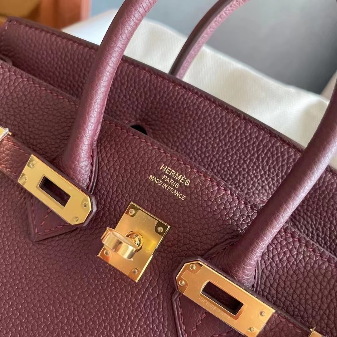 Boston USA HM BK 25cm Togo CC57 波尔多酒红 Bordeaux